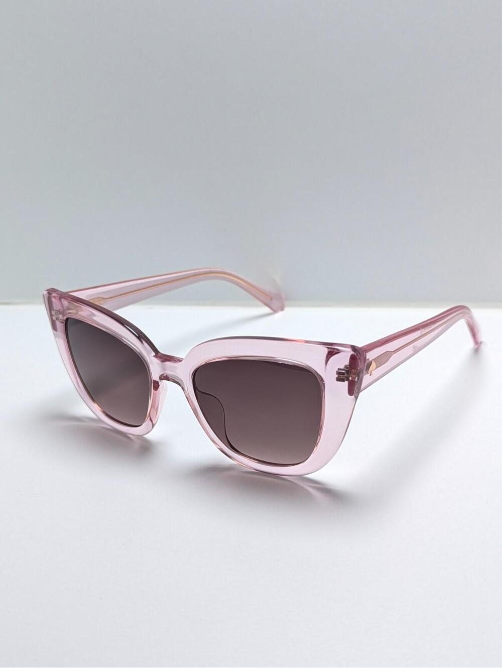 Kate Spade Mellie/O/S 35JHA Crystal Pink Cat Eye Women’s Sunglasses 51-18-140 - Picture 3 of 6